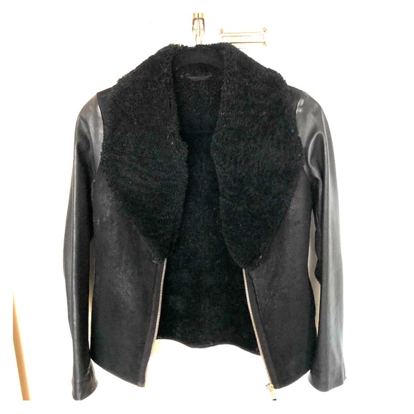 All Saints Shearling jacket - Picture 2 of 6